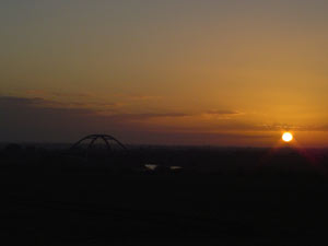 Große Fläming Tour - Sonnenaufgang auf der A14