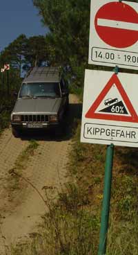 Offroad Camp Karenz - Jeep 60% Steigung